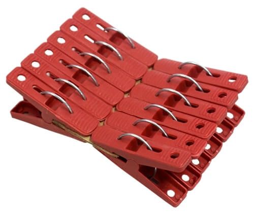 Prendedor p/ Roupas de Plástico c/12 - Siplás